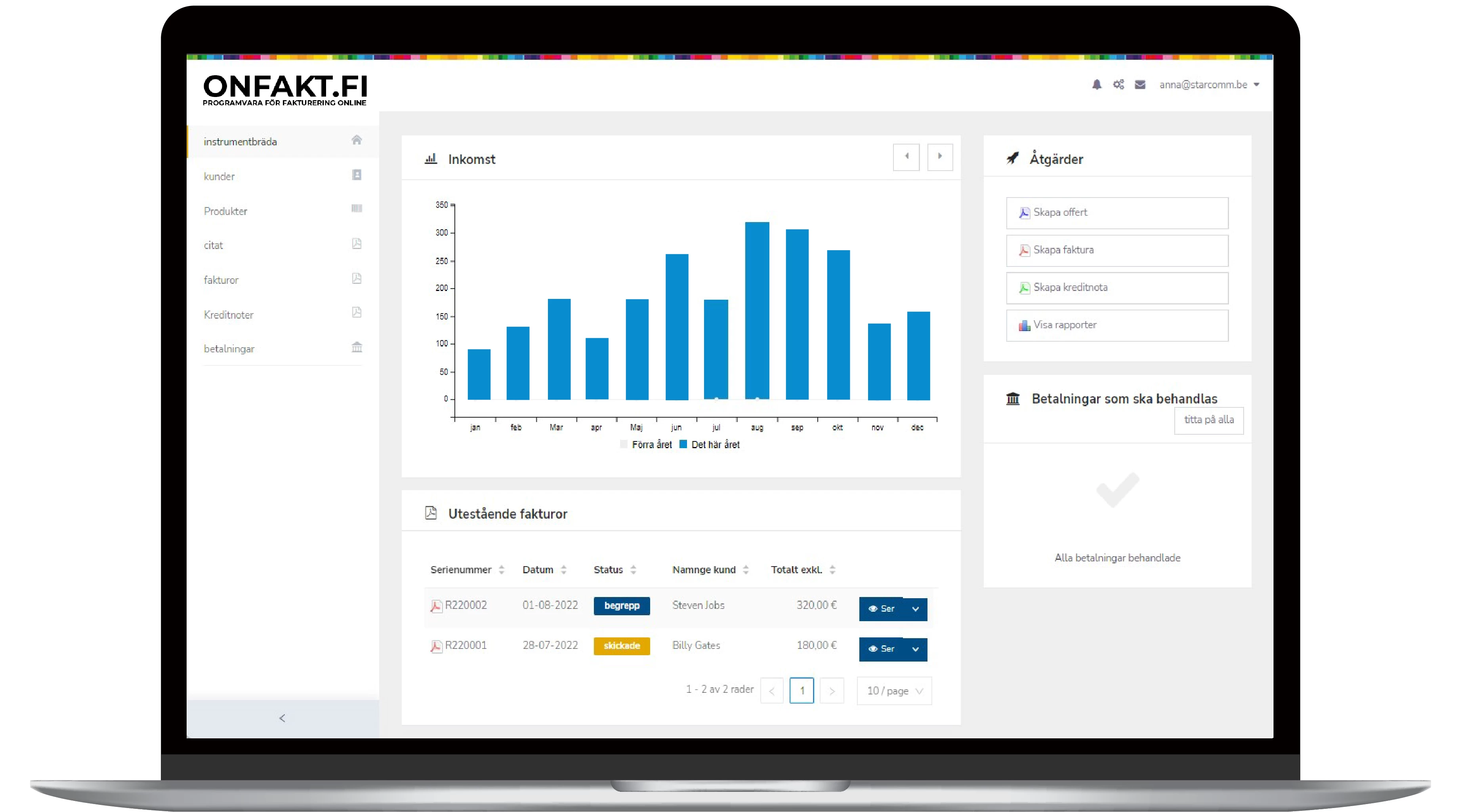 Hur börjar man med onFakt?